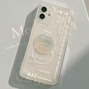 NEW iPhone 13/Pro/Max Moon Pattern Painted Clear iPhone case